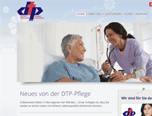 Tablet Screenshot of dtp-pflege.de